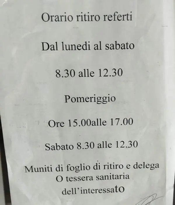 Pugliese-Ciaccio, Barberio-Serò: "Ancora una volta sportelli per ritiro referti chiusi. Senza dignità"