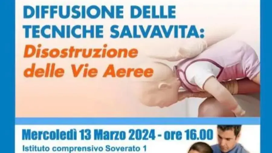 A Soverato il "I Corso per la diffusione delle tecniche salvavita: disostruzione delle vie aeree" 