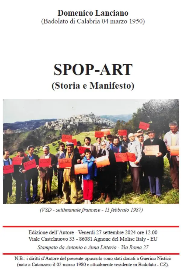 images Lettera a Tito, in maggio l’opuscolo sulla Spop-Art contro lo spopolamento dei borghi e la desertificazione delle ruralità