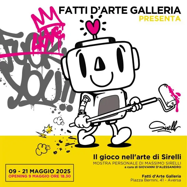 Fatti d’Arte ad Aversa festeggia i 30 anni di attività di Massimo Sirelli con la personale "Il gioco nell’arte"