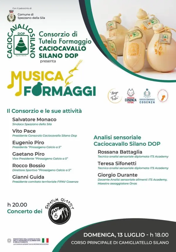 “Musica e Formaggi”: a Camigliatello Silano una giornata dedicata al Caciocavallo Silano DOP