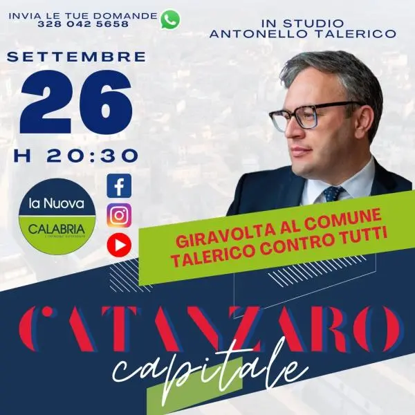 images Catanzaro Capitale, Antonello Talerico contro tutti (DIRETTA ORE 20.30)