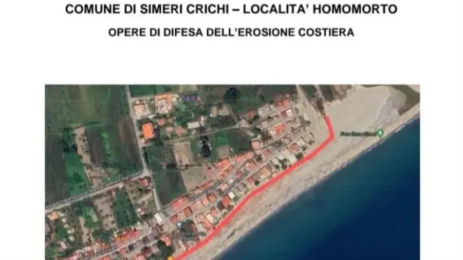 images Simeri Crichi, finanziati i primi interventi contro l'erosione costiera in località Homomorto 
