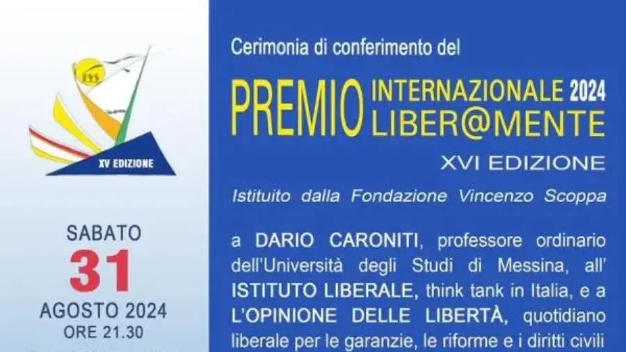 images Al via la XVI edizione del Premio Internazionale Liber@mente

