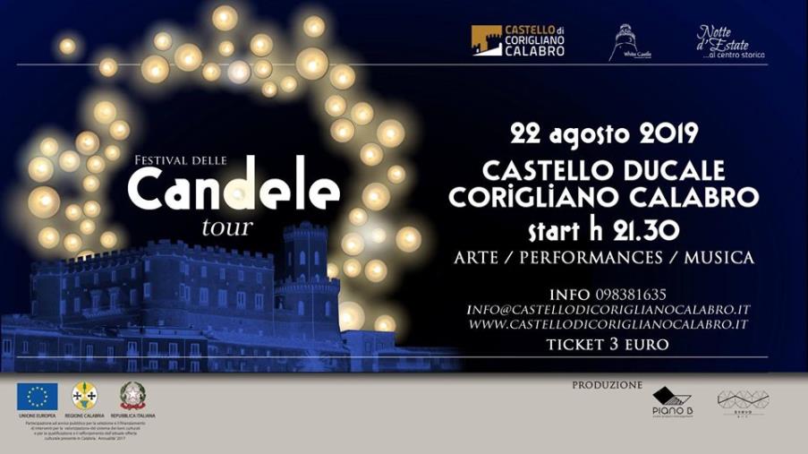  Il "Festival delle candele" illuminerà Palazzo Ducale di Corigliano il 22 agosto