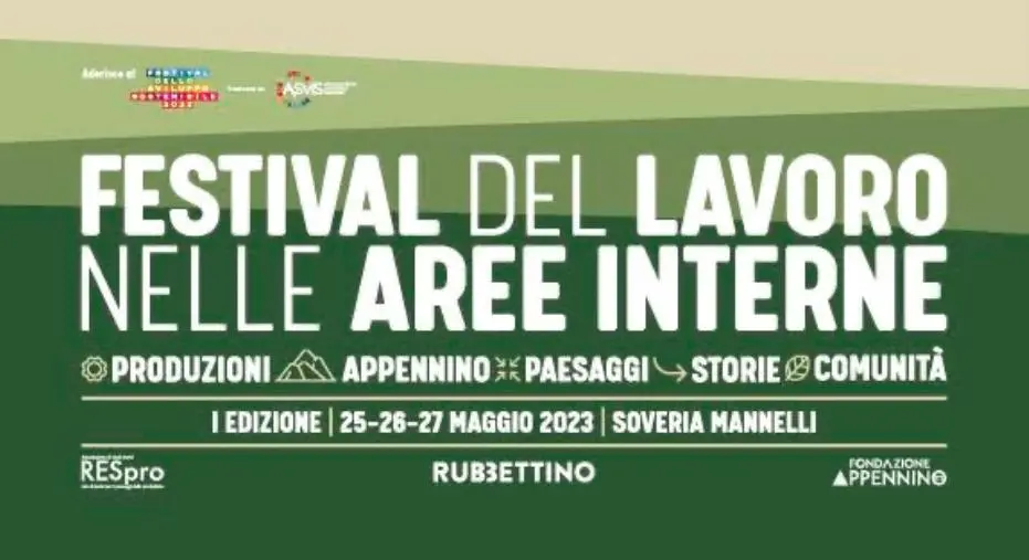 Dal 25 al 27 maggio a Soveria Mannelli la prima edizione del Festival del Lavoro nelle Aree Interne
