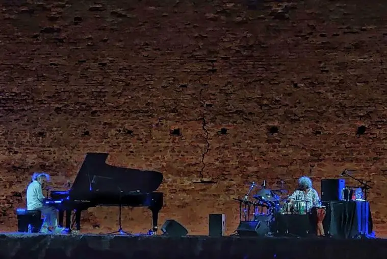 images Armonie d'Arte Festival, clamoroso successo per Stefano Bollani e Trilok Gurtu a Scolacium