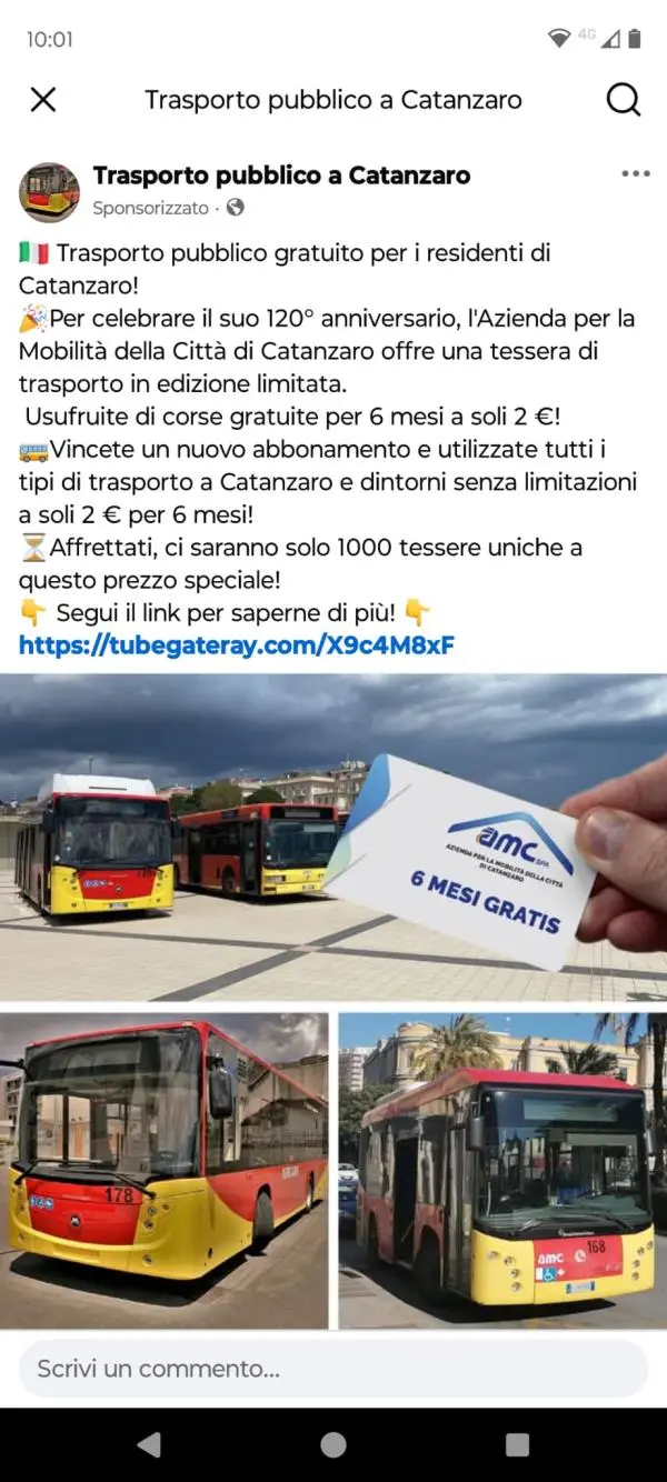 Catanzaro, grave truffa online ai danni di cittadini e AMC: "Nessuna tessera gratuita, è un raggiro"