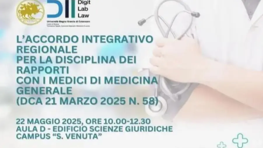 Accordo regionale sui medici di base, il convegno all'Umg di Catanzaro