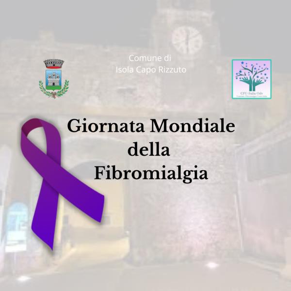 images Isola Capo Rizzuto. Giornata Mondiale della Fibromialgia: l'orologio di Piazza del Popolo si illuminerà di viola