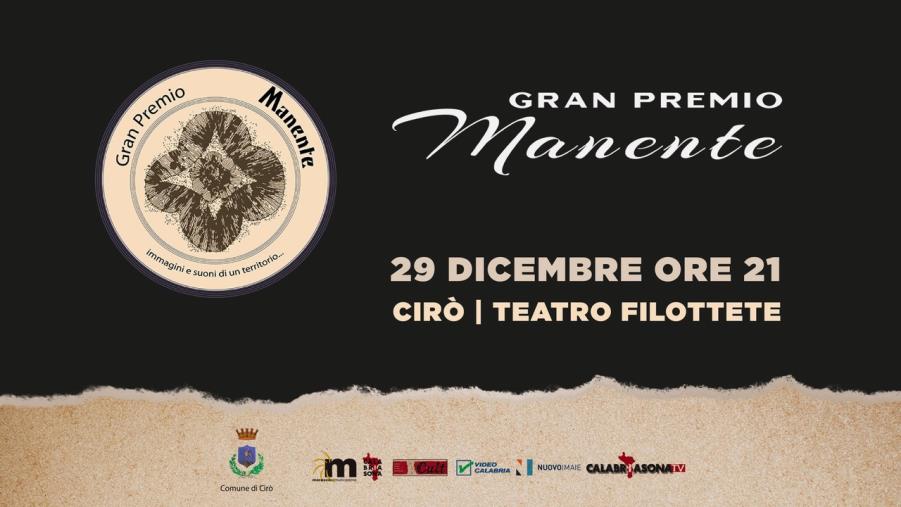 images Edizione Off del Gran Premio Manente il 29 dicembre al teatro Filottete di Cirò  