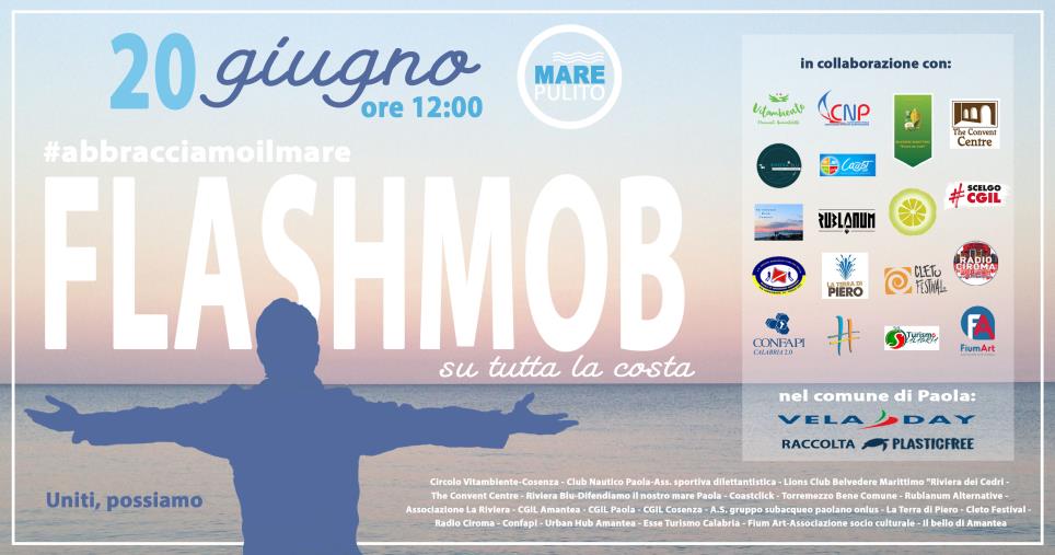  Paola. Sul Tirreno cosentino domenica il flashmob "#abbracciamoilmare"