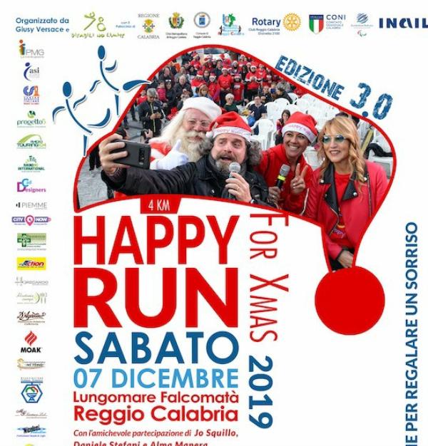 “Happy Run for Xmas”: il 7 dicembre a Reggio la  corsa della felicità per il Natale