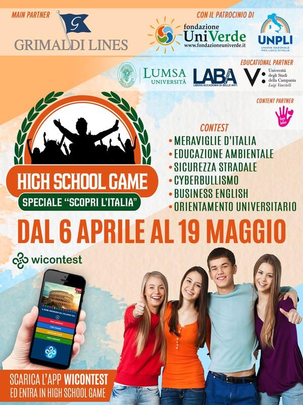 images Al via la IX edizione di “High School Game-Speciale Scopri l’Italia": un quiz che abbatte le distanze e fa viaggiare i ragazzi