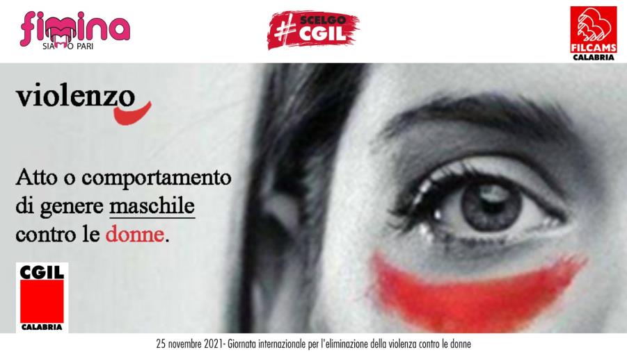 images "Violenzo": il messaggio della CGIL Calabria in occasione del 25 novembre