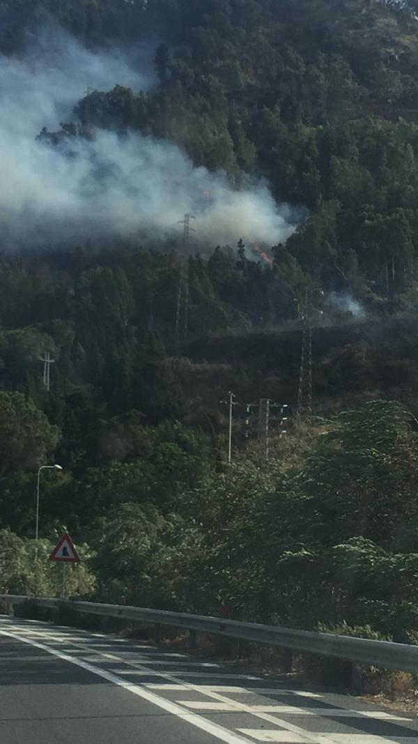 images Incendio sulle colline nei pressi di Copanello, evacuate abitazioni (IN AGGIORNAMENTO)