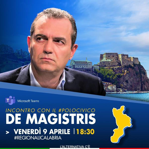 images Regionali. Luigi de Magistris "incontra" da remoto i suoi sostenitori: appuntamento venerdì alle 18,30