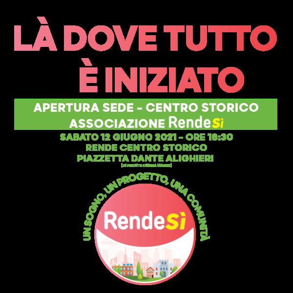 images Rende. Ritorna la politica nel centro storico, inaugura la sede del movimento politico “RendeSì”