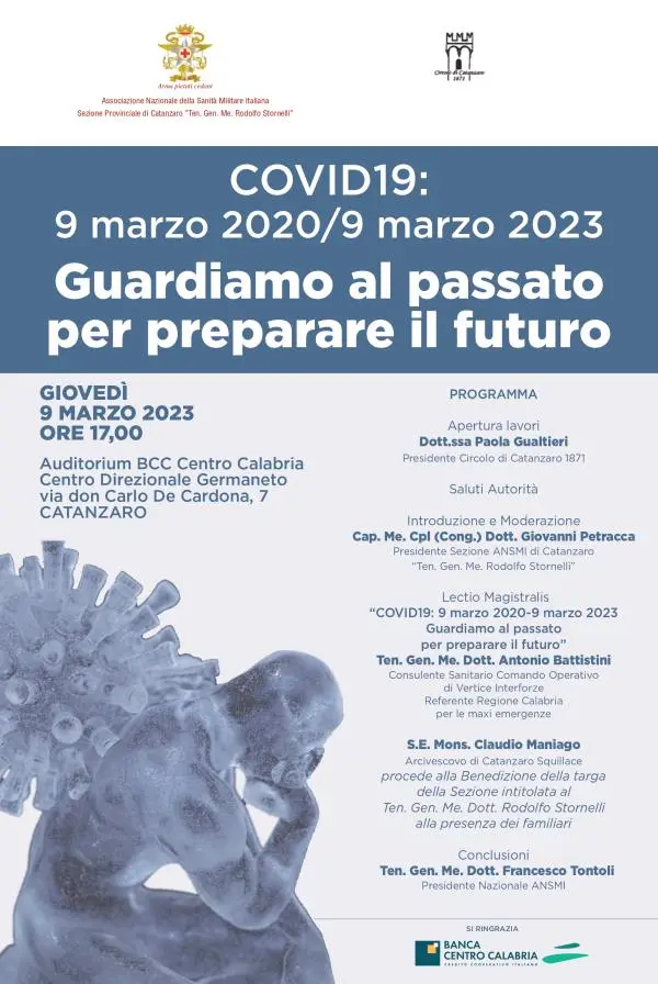 images Covid, "9 marzo 2020/2023. Guardiamo al passato per preparare il futuro": giovedì convegno dell'Ansmi 