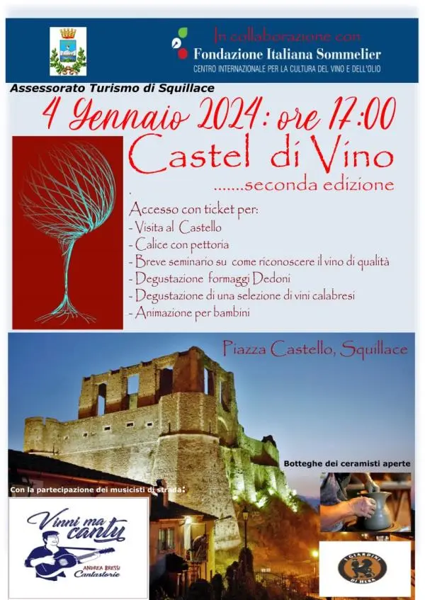 images CasteldiVino: a Squillace si sperimenta il connubio beni culturali, vini e sapori di qualità

