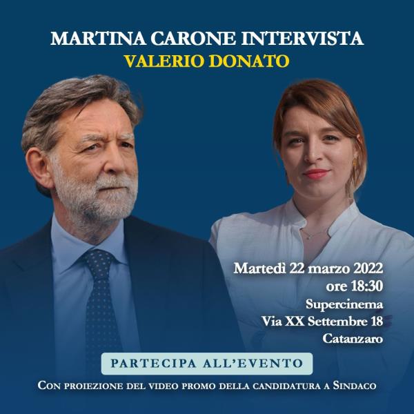 Comunali Catanzaro, domani la presentazione del video promo della candidatura di Donato