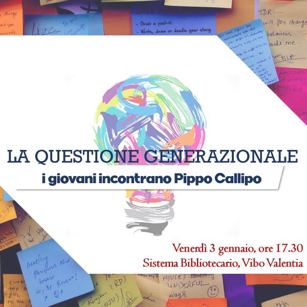 Regionali, domani a Vibo Valentia incontro dei Giovani Democratici con Pippo Callipo