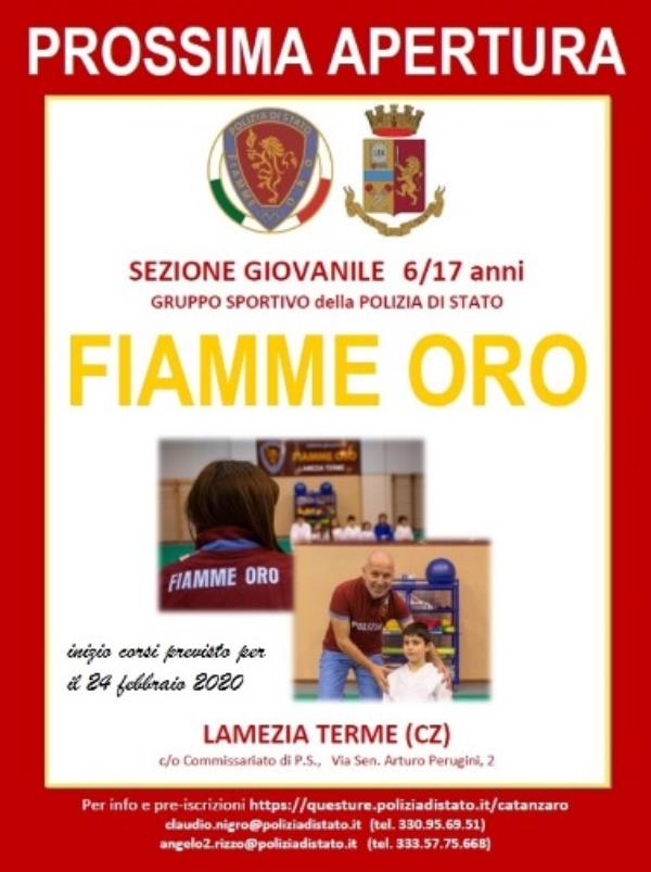 images Anche nella palestra del Commissariato di polizia di Stato di Lamezia Terme apre la Sezione Giovanile delle Fiamme Oro disciplina Pesistica Olimpica 