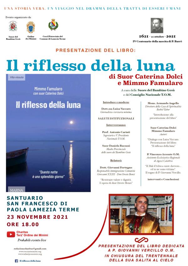 images Il Santuario San Francesco di Paola a Sambiase ospita la presentazione del romanzo “Il riflesso della luna”