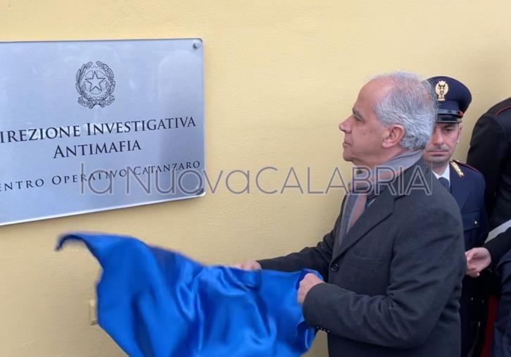 images Catanzaro, il ministro Piantedosi inaugura la sede della Dia