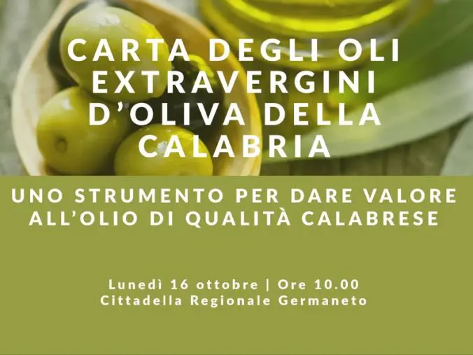 images La Cittadella regionale ospita la presentazione della Carta degli Extravergini d’oliva della Calabria 