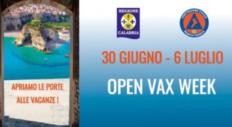 images Open vax week. Da domani fino al 6 luglio vaccini senza prenotazione in Calabria