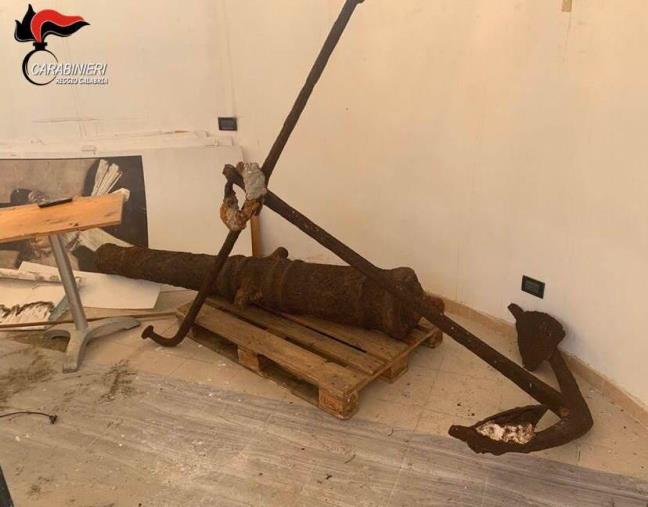 images Reggio Calabria, trasportato un cannone del piroscafo "Torino" nel museo Garibaldino di Melito Porto Salvo 