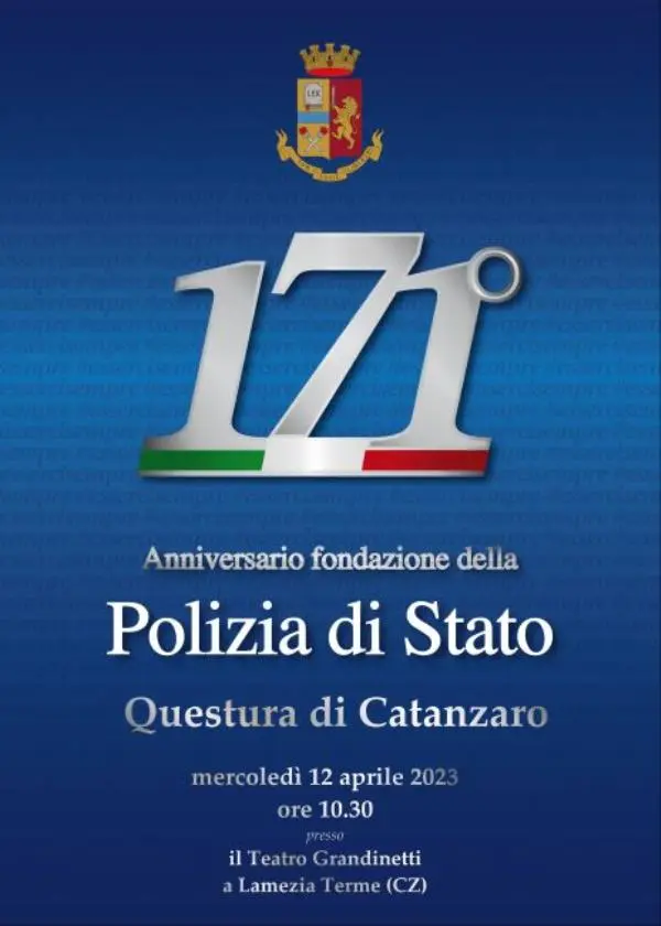 images La Polizia di Stato compie 171 anni, domani la celebrazione a Lamezia Terme