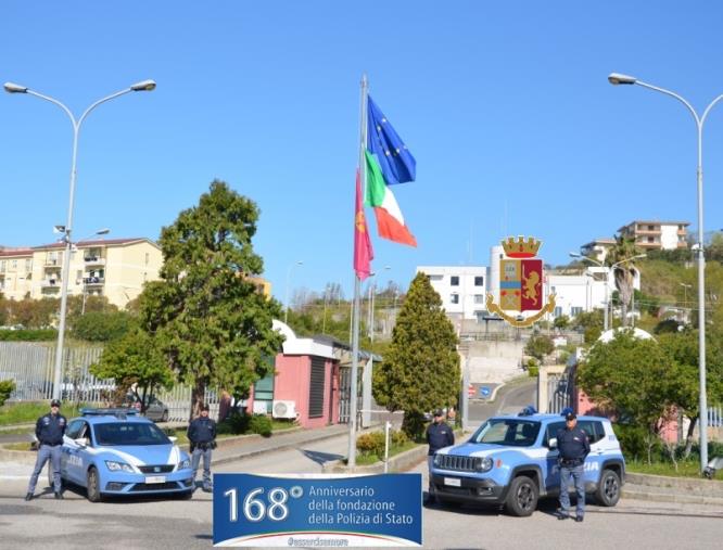 "Esserci sempre", i 168 anni della Polizia di Stato. La cerimonia (ristretta) oggi a Catanzaro