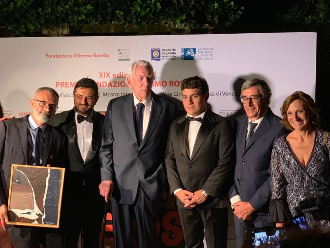 Polimeni e Esposito alla Mostra del cinema di Venezia per il Premio Fondazione Mimmo Rotella