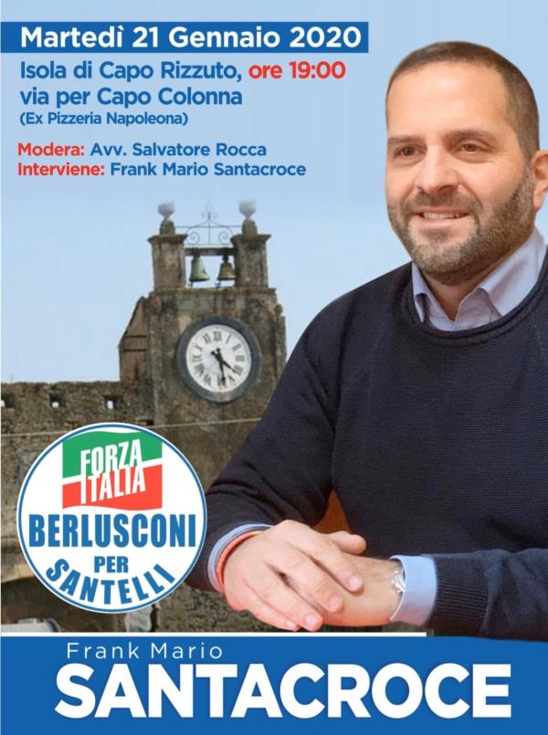 images REGIONALI. Frank Mario Santacroce (Forza Italia): "Bisogna puntare sul turismo in Calabria". Se ne parlerà martedì a Isola Capo Rizzuto