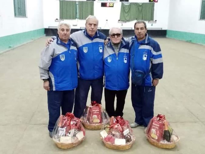 Bocce al volo, sul podio la squadra cortalese