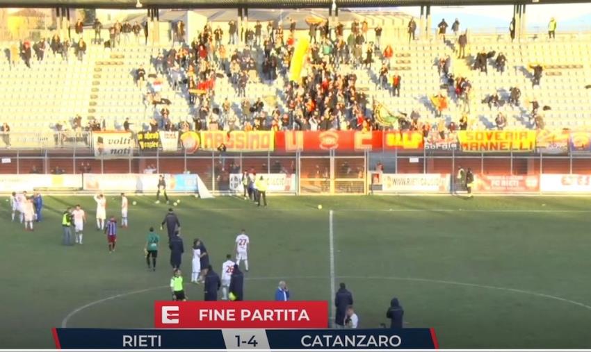 Rieti vs Catanzaro: 1-4. Le Aquile spiccano il volo