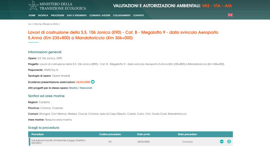 Nuova s.s. 106. L'Associazione "Basta Vittime": "Al momento non vi è alcun finanziamento per avviare i lavori di un progetto ancora da definire"