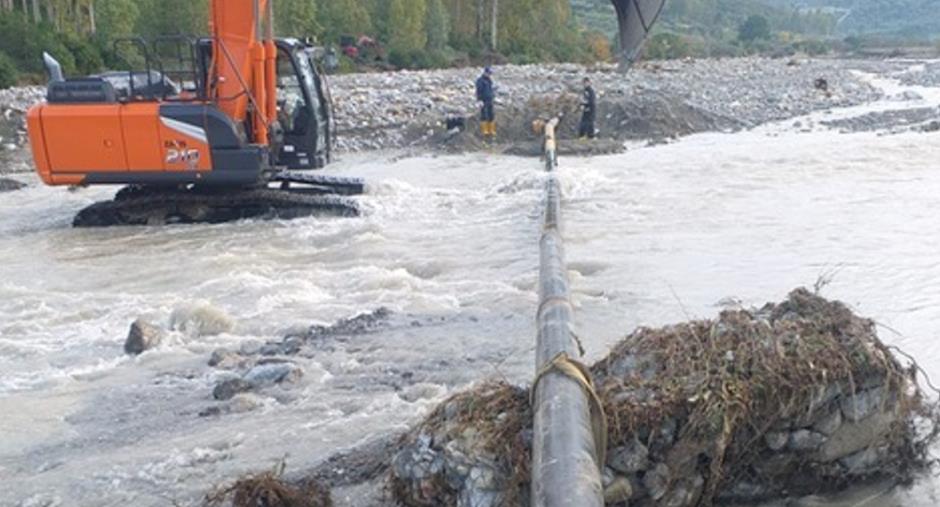 Esondazione del Trionto nel Cosentino: riparato da Sorical l'acquedotto Macrocioli