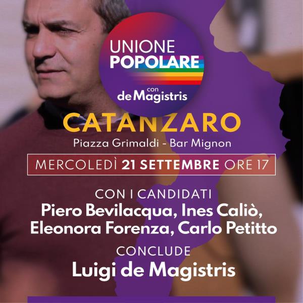 images Politiche, Unione popolare si presenta a Catanzaro e presenta il suo programma